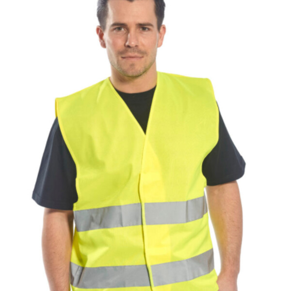 Hi-vis two-band vest (C474) Thumbnail